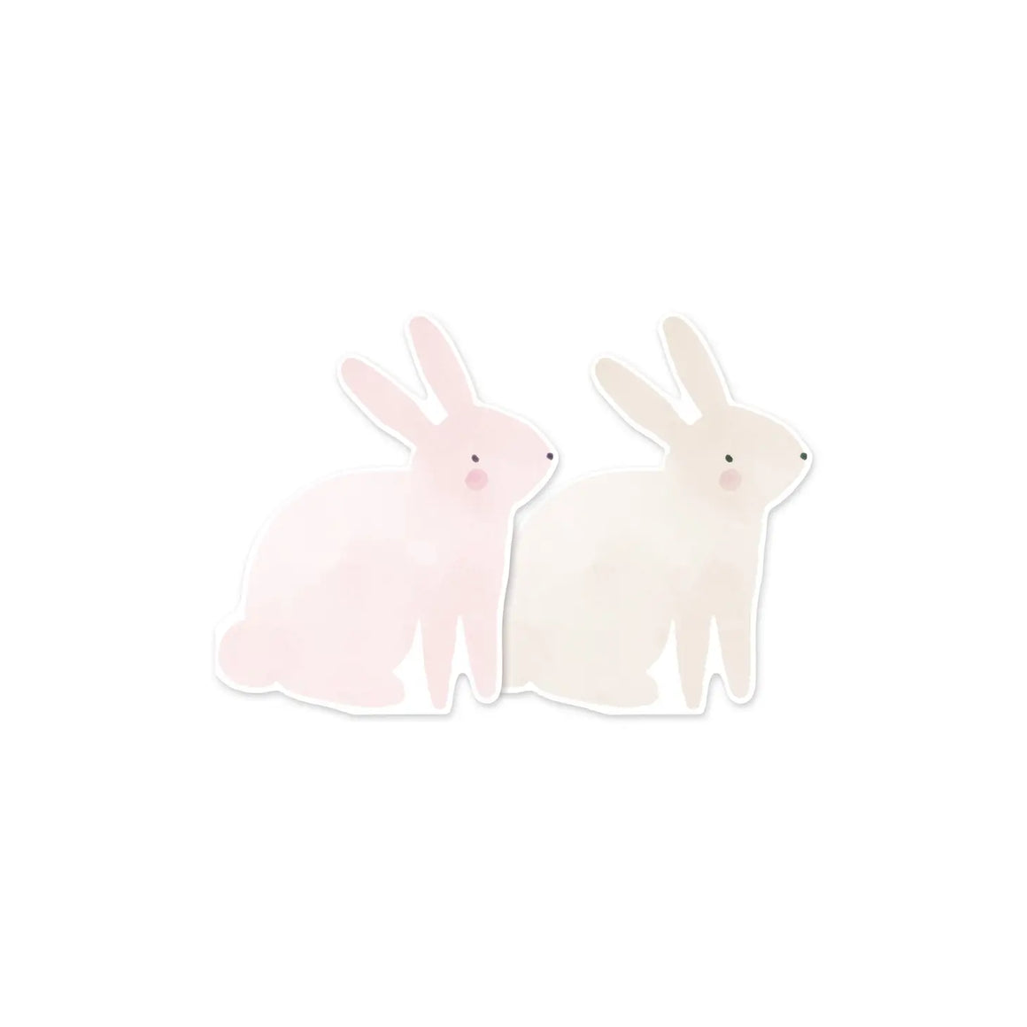 Watercolour bunny napkins