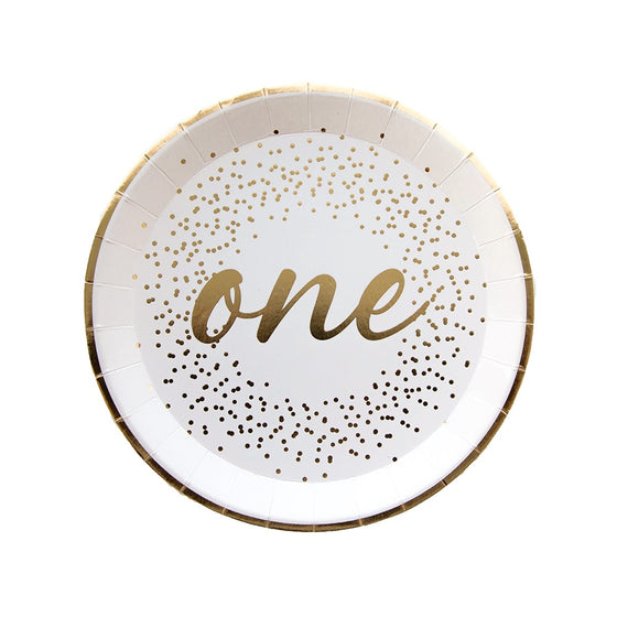 Onederland cake plates