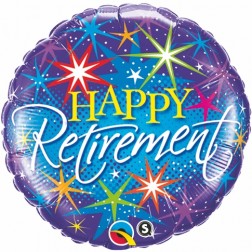 Retirement - colourful bursts