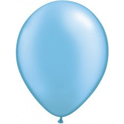 Helium inflated 11" balloon - Pastel pearl azure