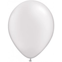 Helium inflated 11" balloon - Pearl pastel white